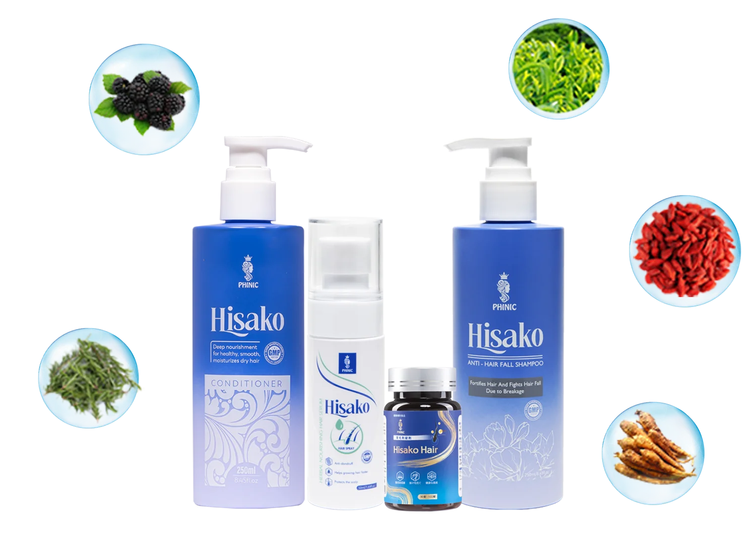 Hisako hair - Hair growth product set